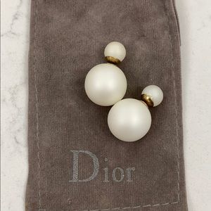 Tribal Ball Earring Matte White